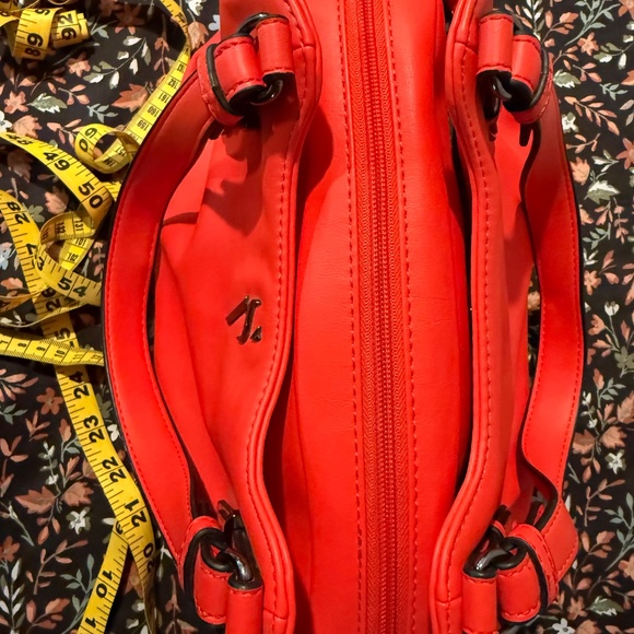 Vera Wang Neon Orange Satchel Crossbody Handbag Wallet Set NWOT - Picture 6 of 10